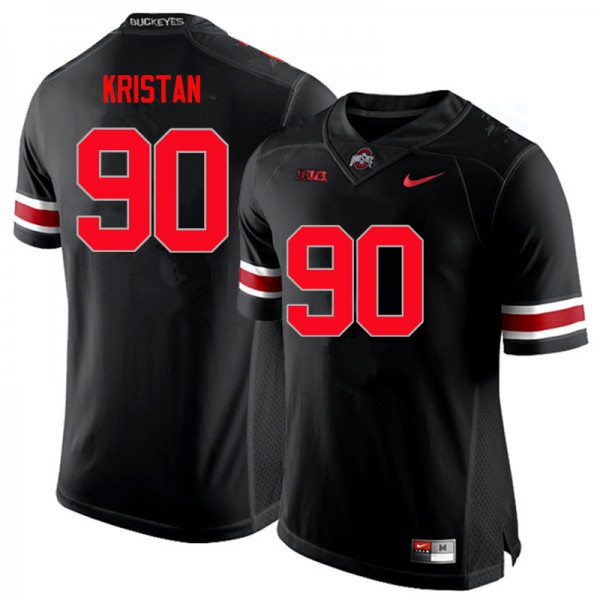 Ohio State Buckeyes #90 Bryan Kristan Men University Jersey Black OSU94972